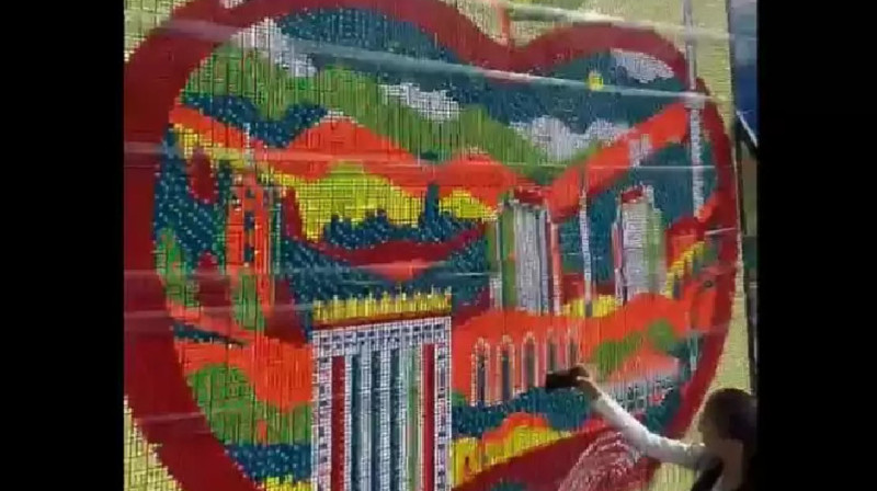 Елімізде рубик текшелері мозаикасы Гиннесс рекордтар кітабында енді