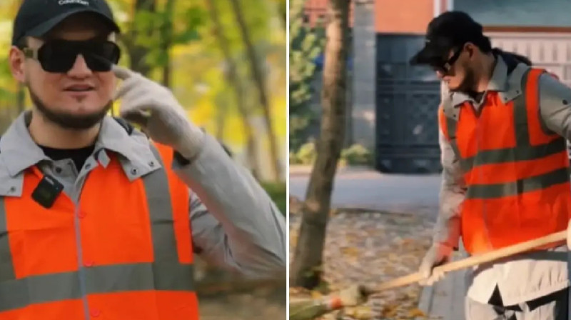 Төреғали Төреәлі Алматыда көше сыпырып жүр