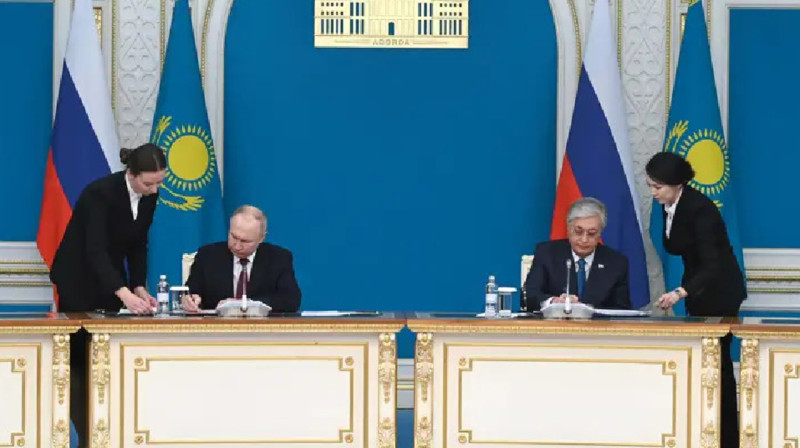 Қазақстан мен Ресей келіссөзінен кейін қол қойылған құжаттар