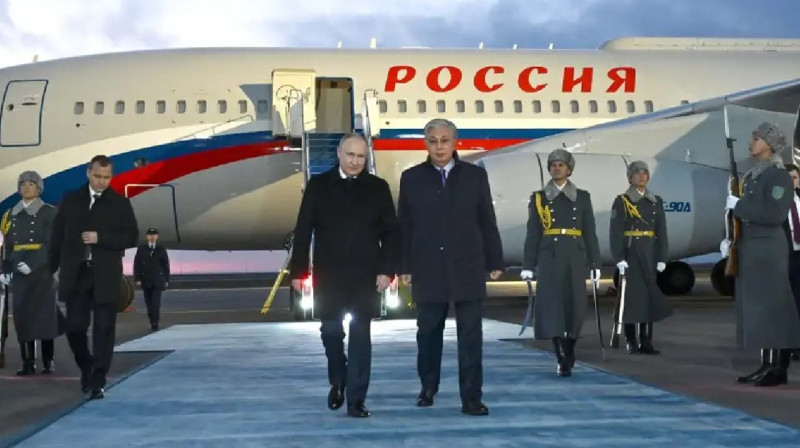 ВИДЕО: Владимир Путиннің Қазақстанға ресми сапары