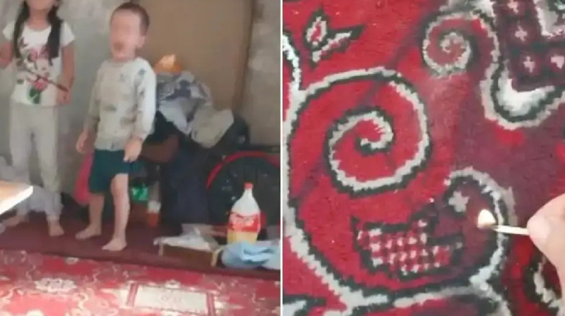 Өзбекстанда әйел кішкентай балаларды өртеп жіберем деп қорқытты