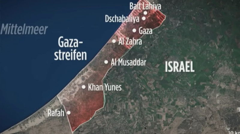 Израиль әскерлері Газа секторының оңтүстігіне кірді