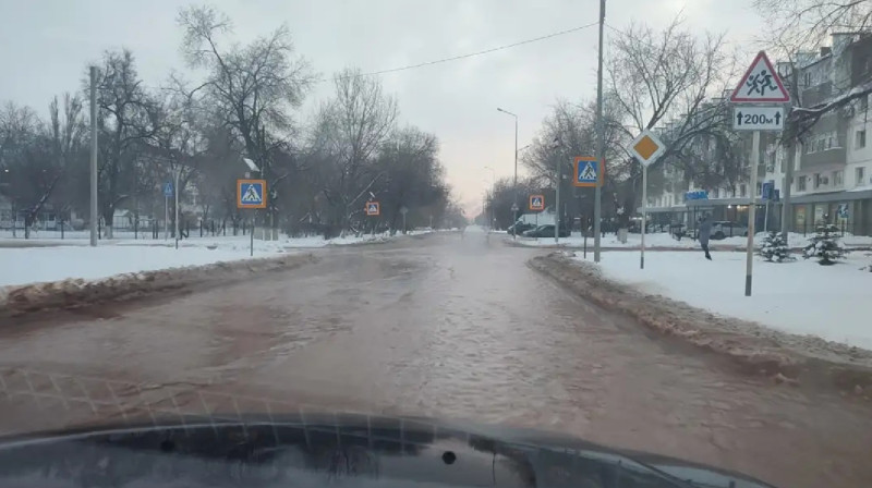 Абай облысында қар еріп, аулаларды су басты