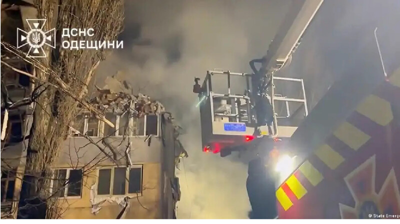 Одессада көпқабатты үйге шабуылдан екі адам қаза тапты
