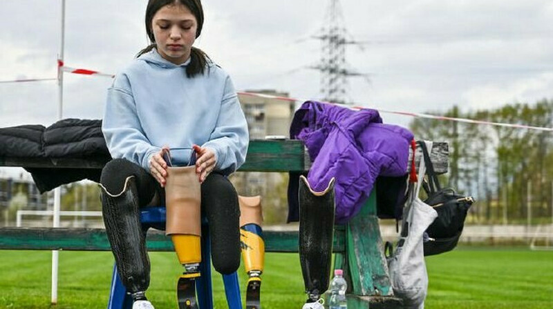 Краматорскіде аяғынан айырылған украин қызы Бостон марафонында 5 шақырым жүгірді