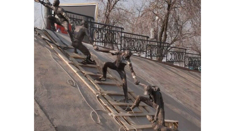 Алматылықтардың ерлігі арт-нысанға айналды