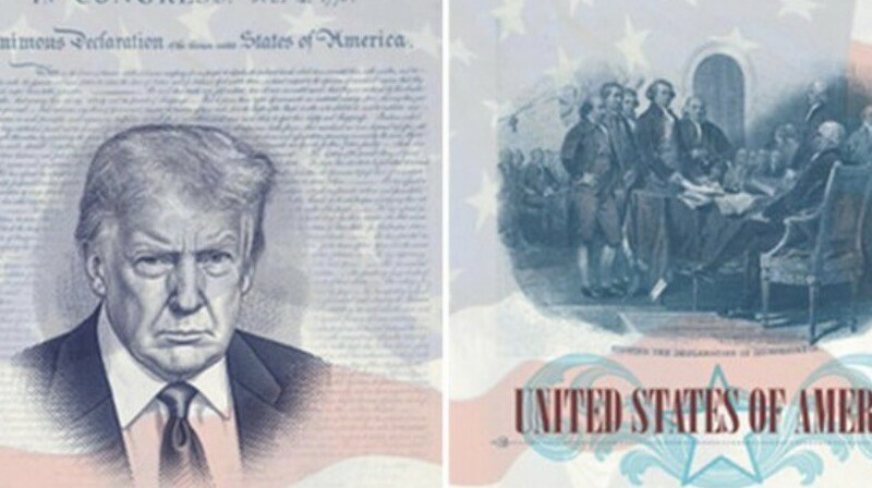 АҚШ-та Трамптың бейнесі бар паспорттар шығарылады