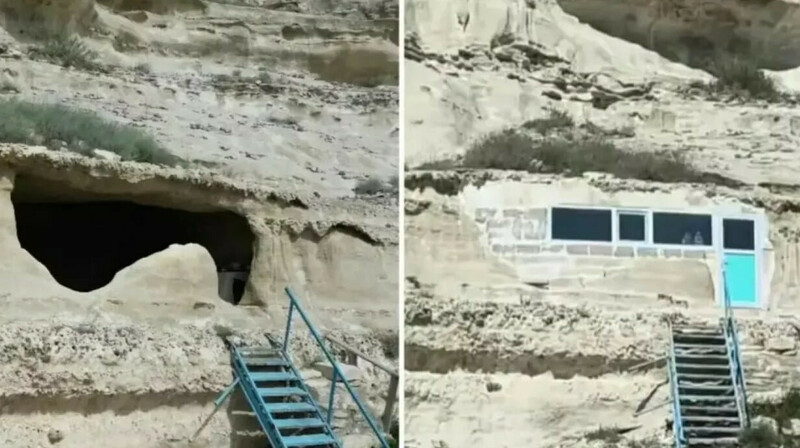 Көне Қапам ата жартас мешітіне бастапқы тарихи келбеті қайтарылды
